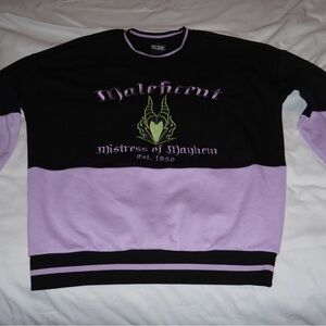 Disney Black and Purple Maleficent Sweater